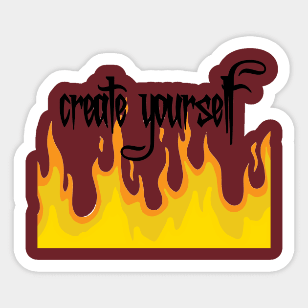 fiery motivation Sticker by munatisuto